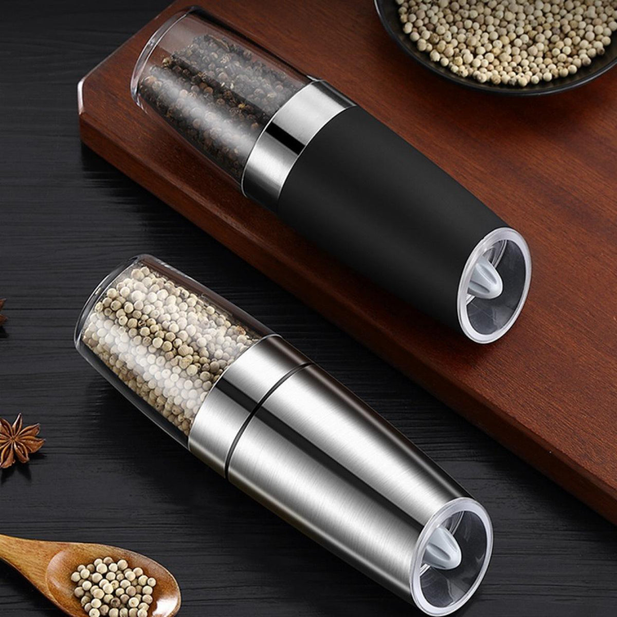 Electric Salt & Pepper Grinder – Fresh Seasoning in Seconds